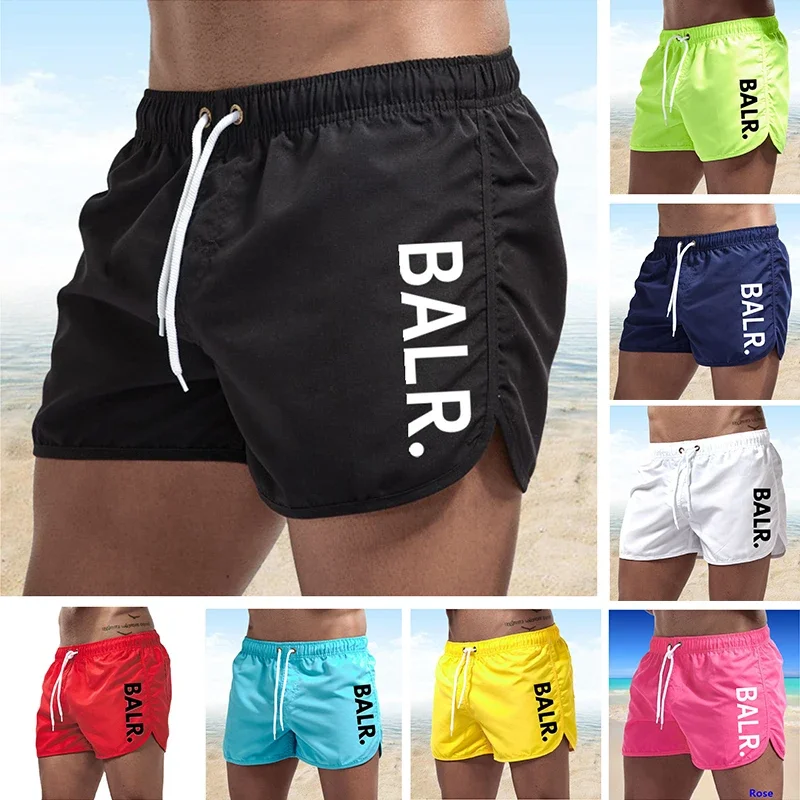 2024 New Summer Men's Swim Sports Swimwear Man Running Swimsuit Swimming Trunks Sexy Beach Shorts Surf Board Male Clothing Pants