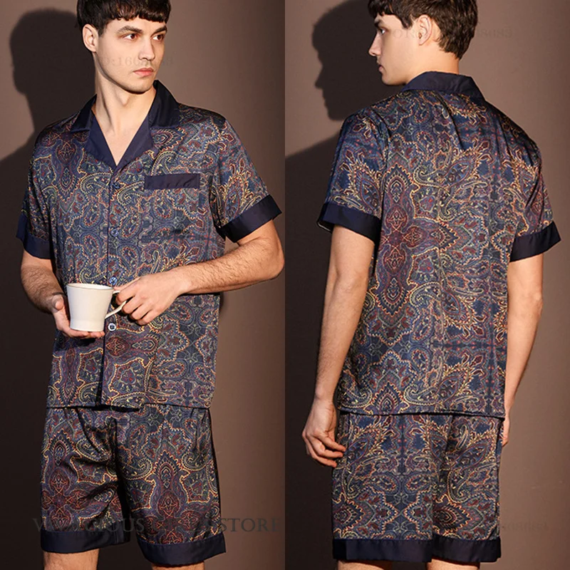 Navy Blue Shorts Set