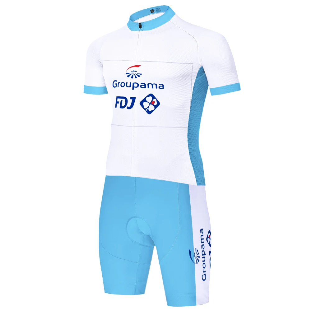 2024 FDJ triathlon skinsuit conjunto ciclismo masculino cycling jersey maillot velo homme велоформа мужская 사이클링 의류 자전거의류