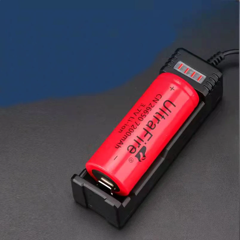 Universal USB Smart Single Slot Charger 26650 10440 14500 18650 Lithium Charger Flashlight Toy 3.7V-4.2V Lighting Power Bank