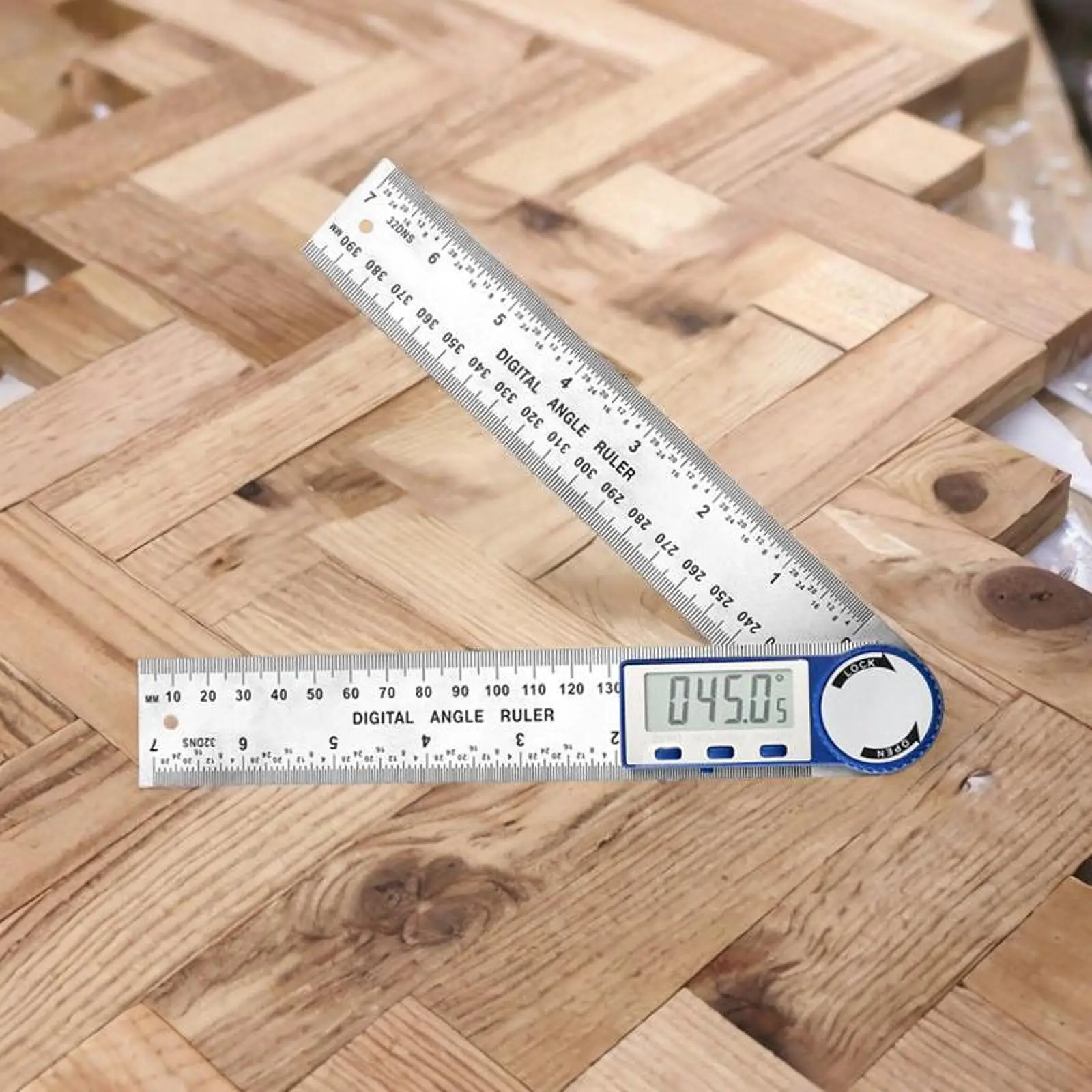 Digital Angle Finder Ruler Protractor,LCD Display Gauge Layout Ruler Meter,Level Ruler for Woodworkers,Fabricators,Carpenters