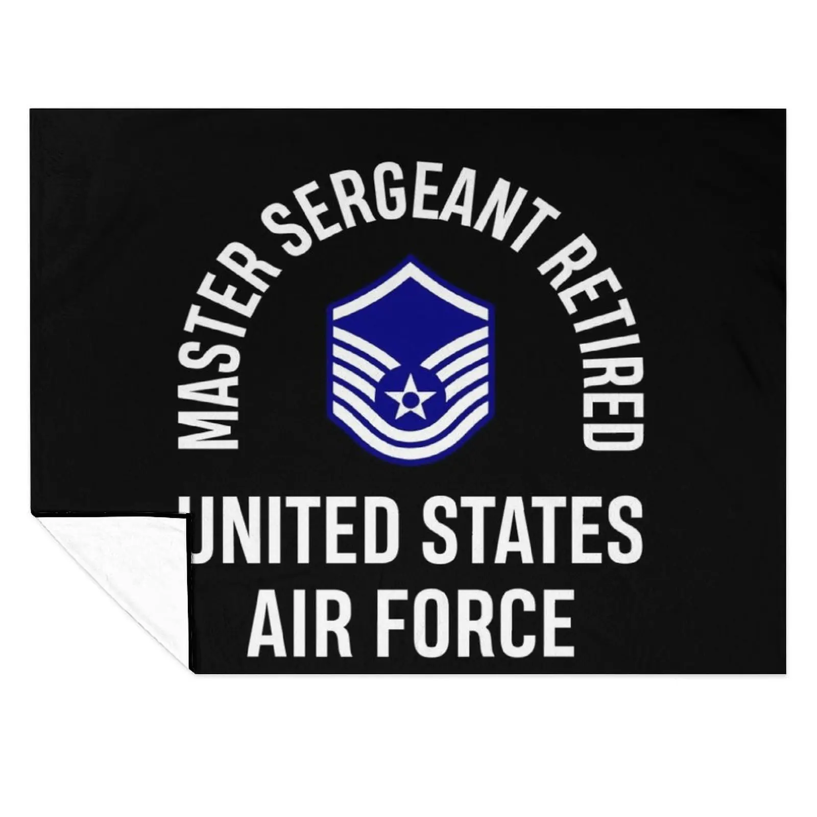 

Master Sergeant Retired United Sates Air Force Retirement Throw Blanket wednesday Single Thermal anime Blankets