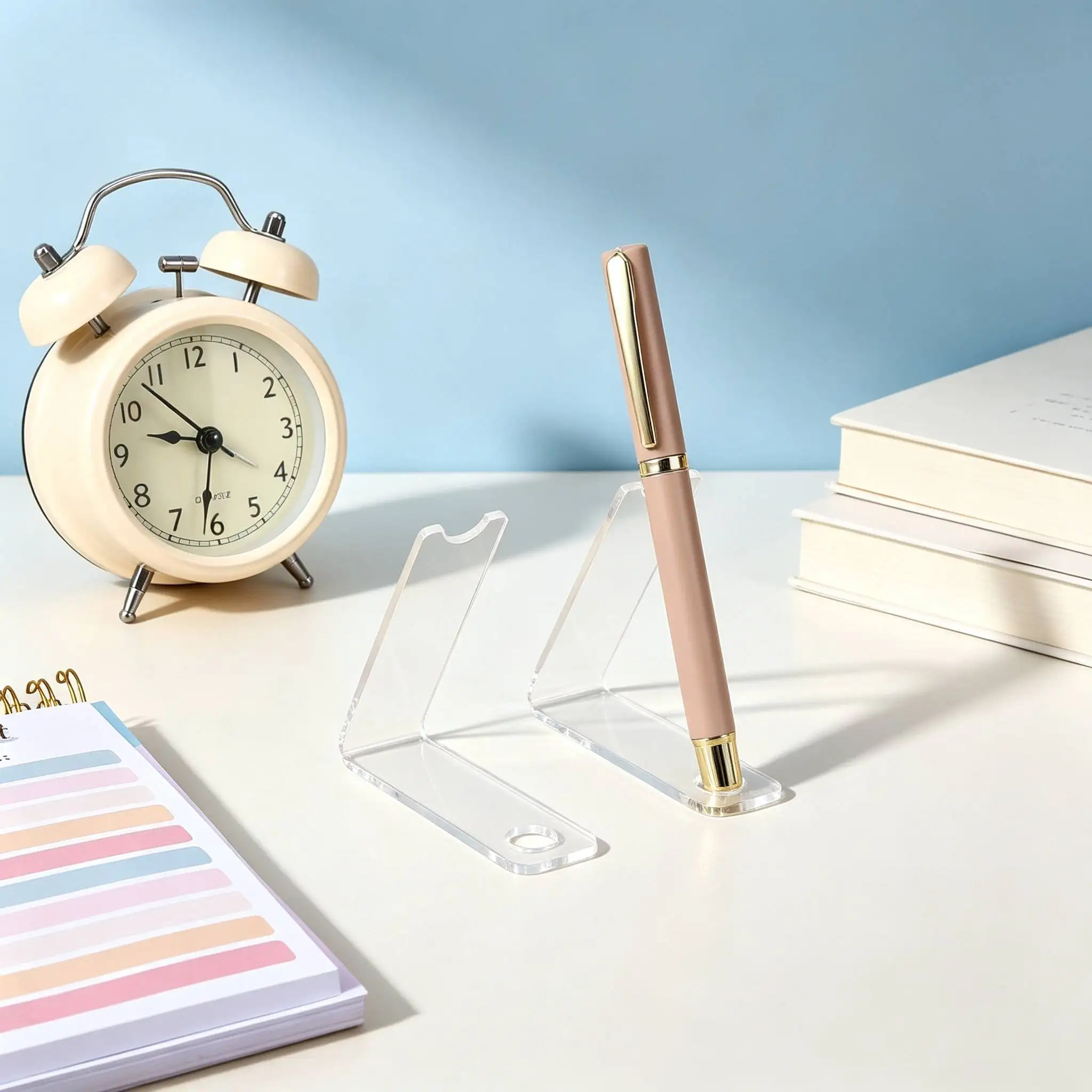 4/10 Pcs/set Clear Acrylic Single Pen Holder, Multi-functional Storage Display Rack for Pencils, Fountain Pens