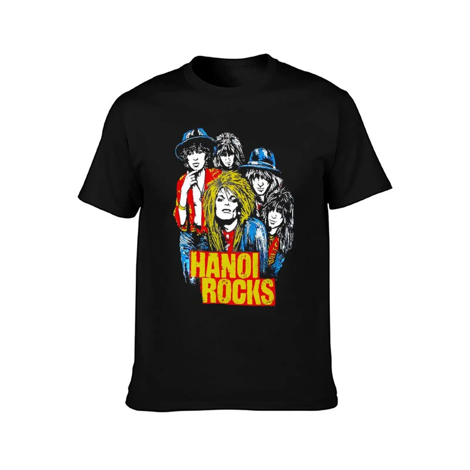 Hanoi Rocks 4 T-Shirt Breathable Gym Short Sleeve T-Shirt