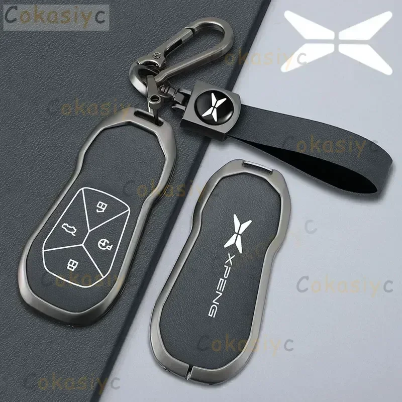 Couvercle de clé de voiture en alliage, étui de protection pour télécommande intelligente sans clé, accessoires automobiles pour Xiaopeng Xpeng P5 P7 G9 G3i 2021 2022