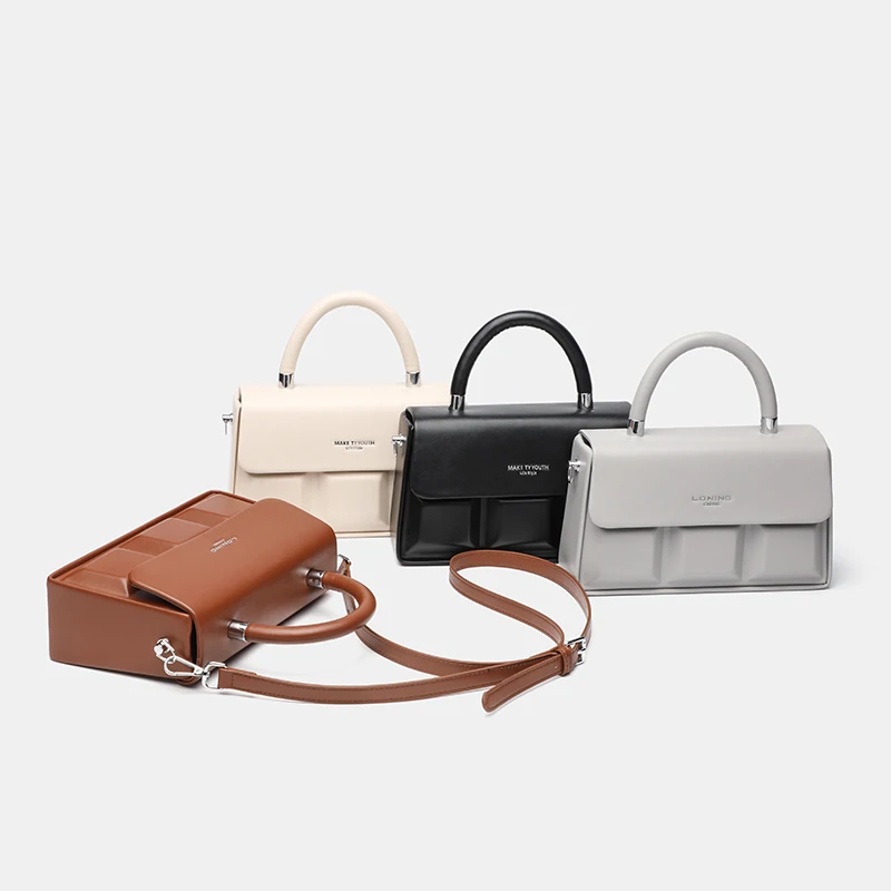 

Niche Design Box Bag for Women 2025 New High-End Indentation Satchel Small Square Bag Simple Single Shoulder Crossbody Bag