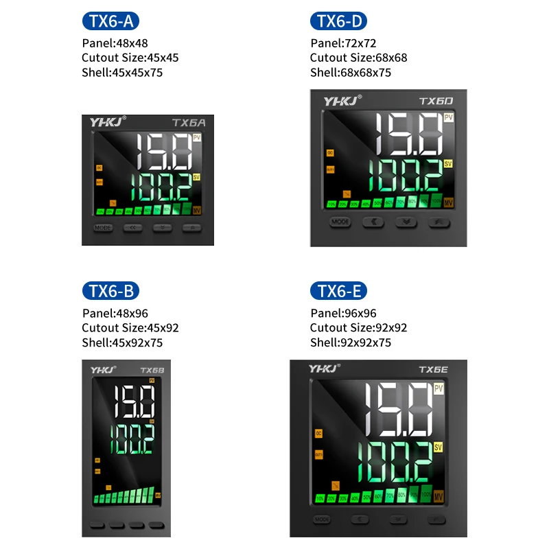 Termostat PID Tampilan Digital Pengontrol Suhu 220V Termostat Pengontrol Suhu Cerdas Output K E PT100