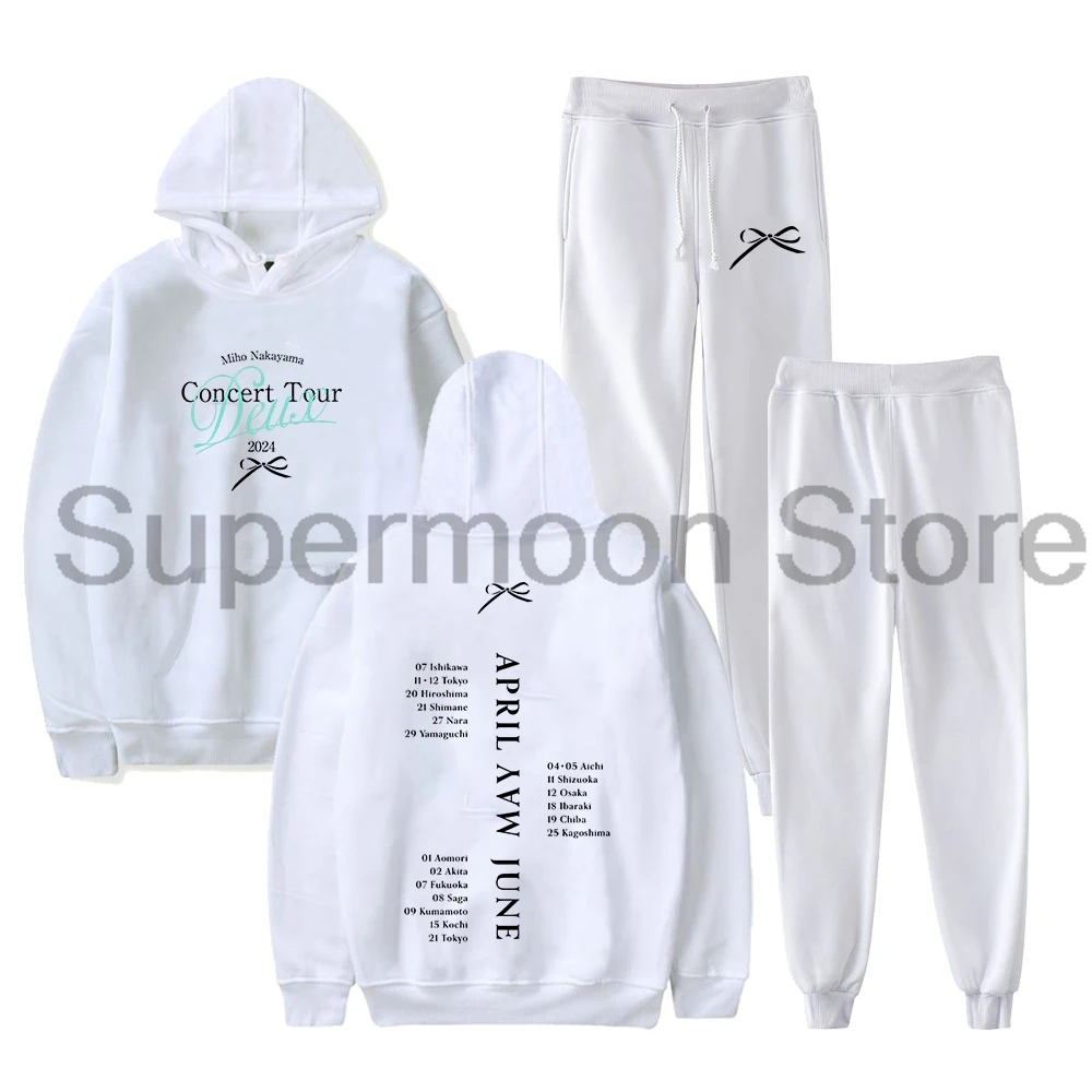 Miho Nakayama Concert Tour 2024 Deux Memorial Hoodie Jogger Pants Two Piece Set Sweatshirts+Sweatpants Men Women's Set