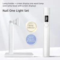 Professional Nail UV LED Lamp Desk With Display Rechargeable Portable Mini Nail Dryer Stand UV Lamp for Nails Art Removable