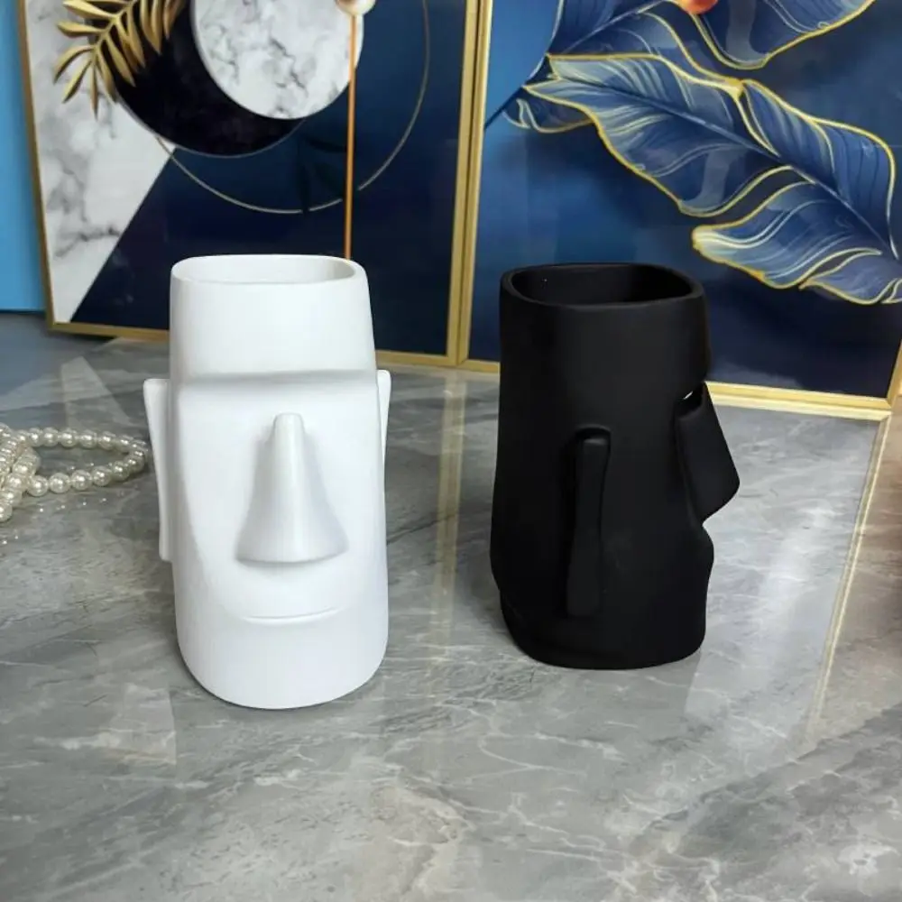 

3D камень портретный держатель для ручек водостойкий большой емкости полимерный держатель для очков Ins стиль Kawaii подставка для карандашей скульптура офис