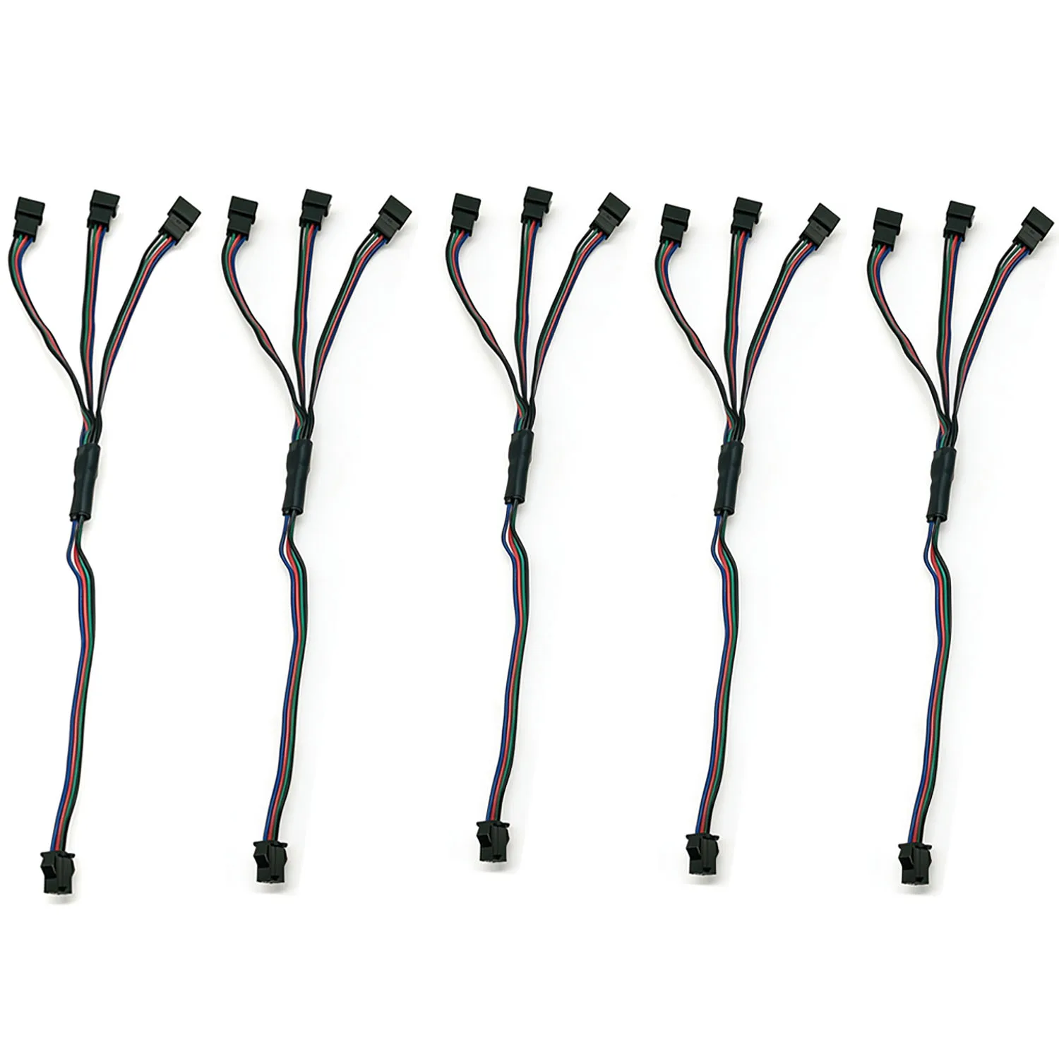 2Pin 3Pin 4Pin SM Splitter Connector 1 to 2 3 4 LED Connector JST Male Female Connector Wire Cable For WS2812 LED Strip Light