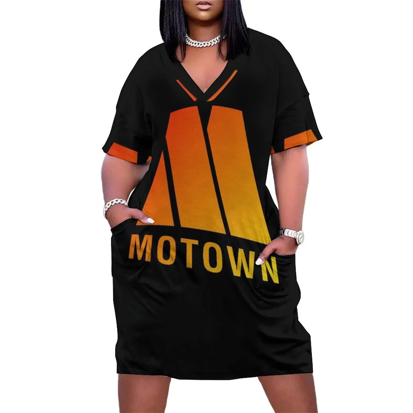 Motown Records - Logo Loose Pocket Dress Summer dresses for women Prom gown