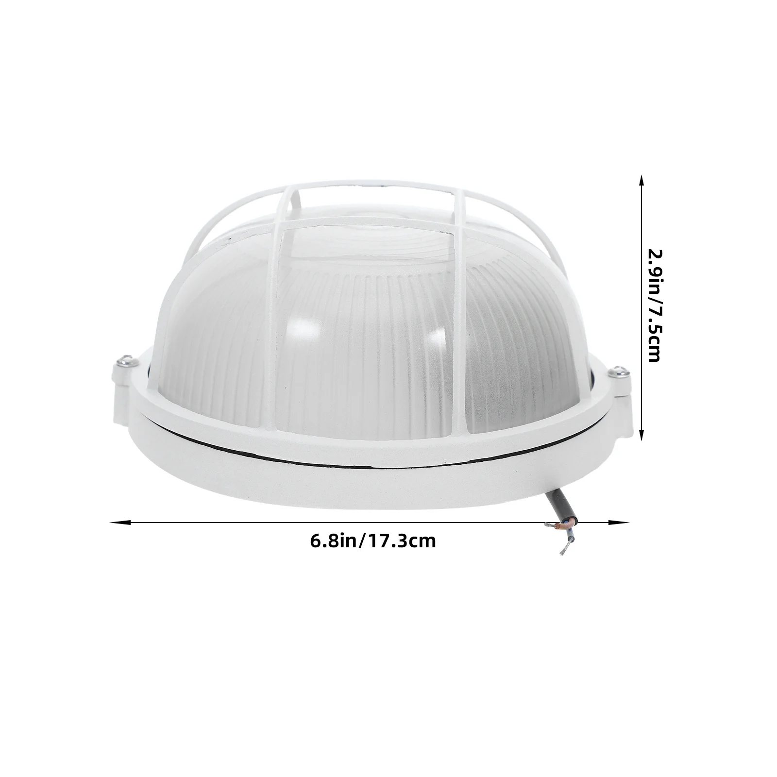 โคมไฟห้องซาวน่ากระจกพร้อมซ็อกเก็ต E27 ให้แสงสว่างสว่างสดใสสำหรับห้องอบไอน้ำ พื้นที่ชื้น โรงรถ และการใช้งานกลางแจ้ง ทนความร้อน
