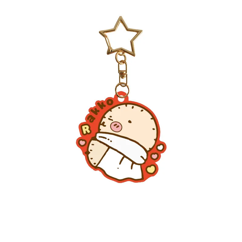 Cartoon Cute Pattern Hachiware Usagi Acrylic Pendant Keychain Small and Portable Car Interior Accessory Small Hanging Piece
