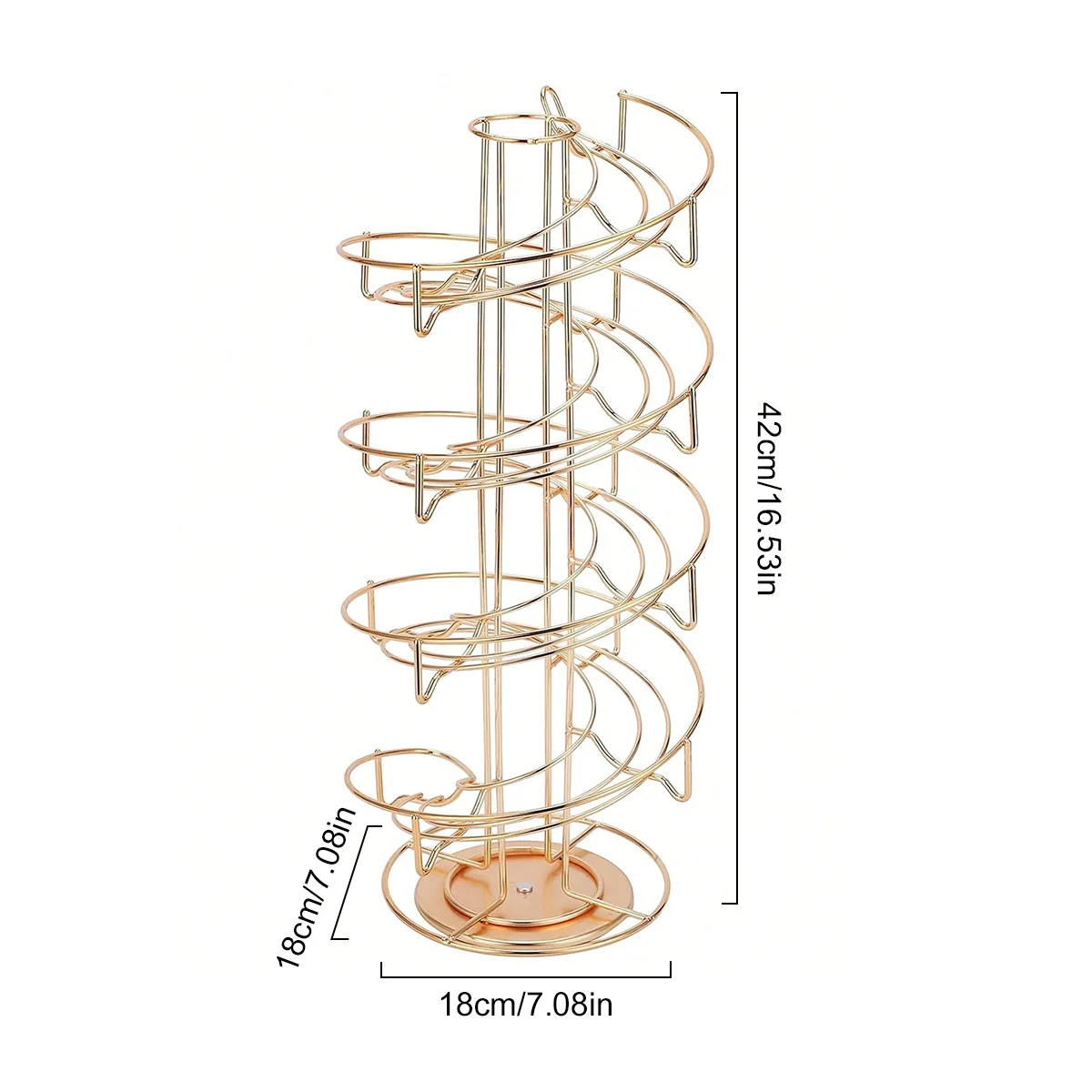 Coffee Capsule Rotating Rack, Coffee Bean Rack, Coffee Pod Organizer , Multi-functional Organizerfor Coffee Bar Accessory Decora