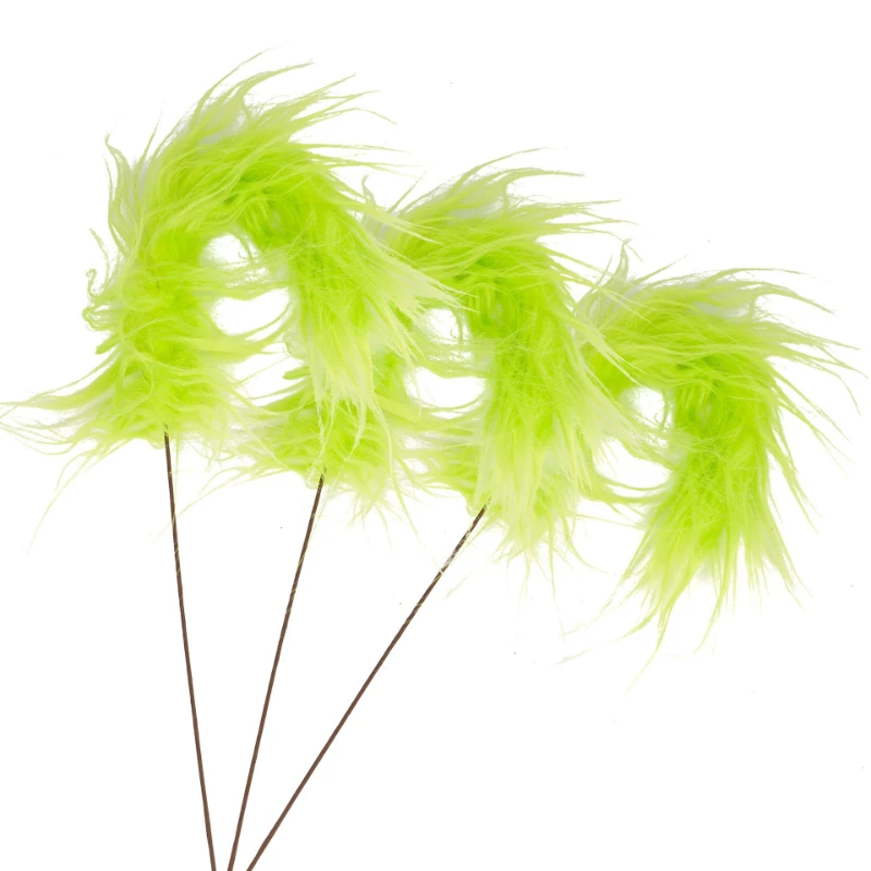 Fluffy Green Grinch Twig Picks Curly Christmas Branch Stems Rustic Arrangement Decor Stylish Indoor Table Centerpiece Ornament view 4