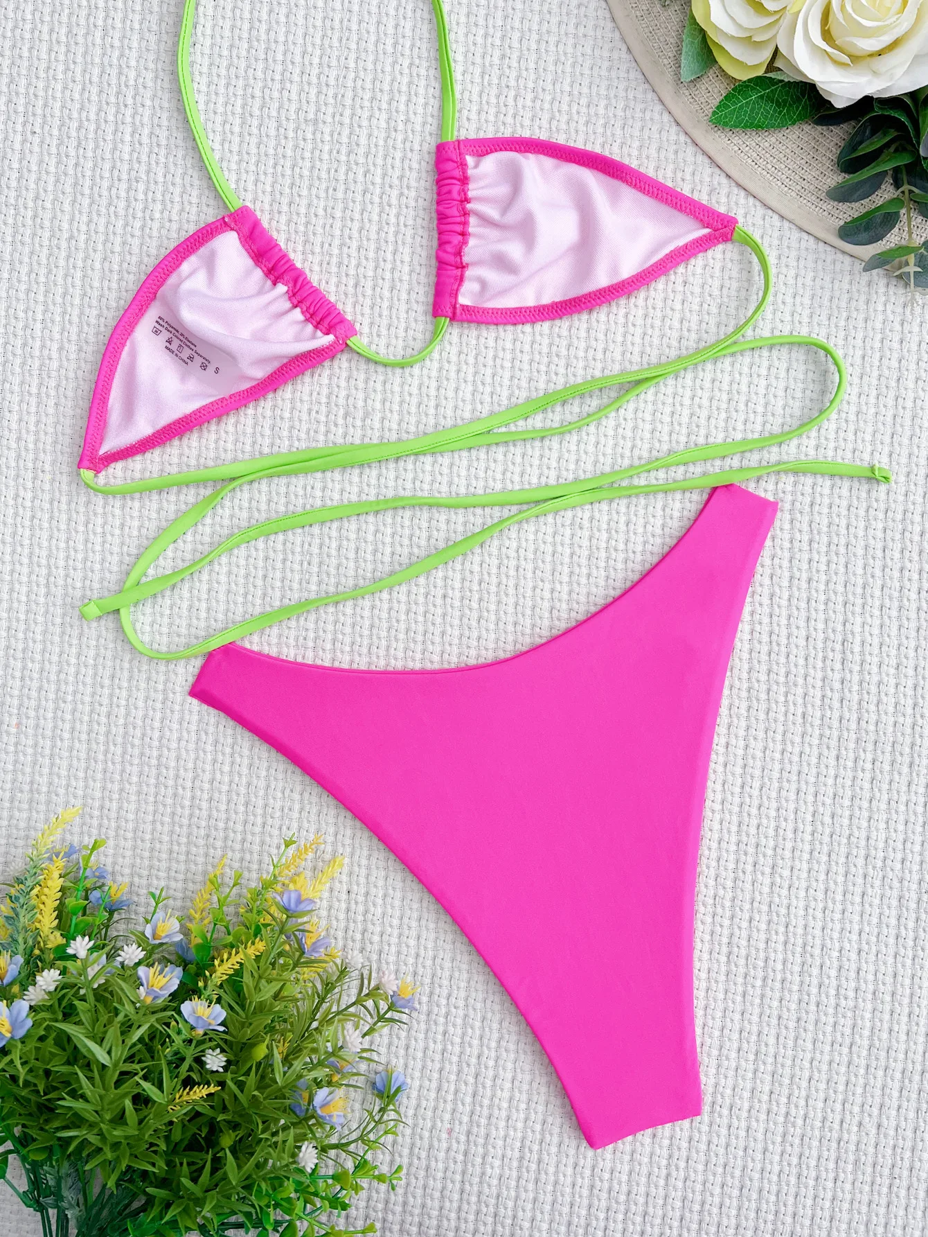 Maillot de bain deux pièces pour femmes, micro, bikini, triangle, sexy, ensemble deux pièces, vêtements de plage, 2025