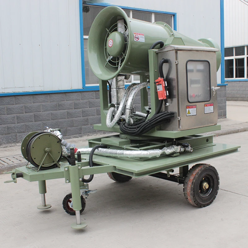 مضخة رش الضباب النفاثة عن بعد، آلة مدفع الضباب المتحركة مع مولد كهربائي للتبريد في الملاهي #6