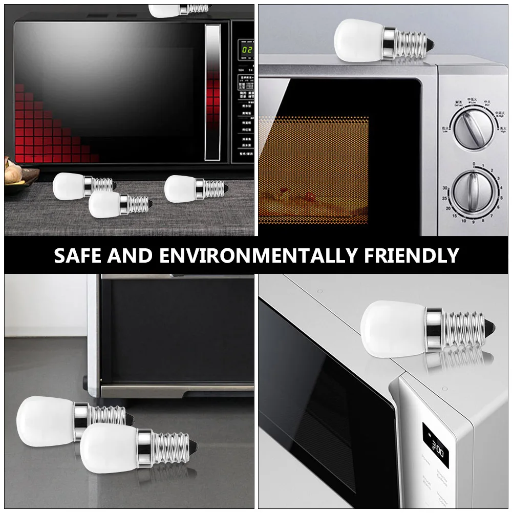 

6Pcs E14 LED Refrigerator Bulb Replacement 220V Bright Fridge Light Microwave Appliance Bulb Fridge Light Replacement