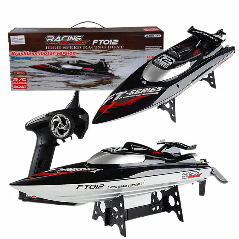 50km/h High Speed Rc Boat Feylun Ft012 Adult Rc Boat Brushless 2.4g Radio Control Boat Remote Control Speedboat Gift