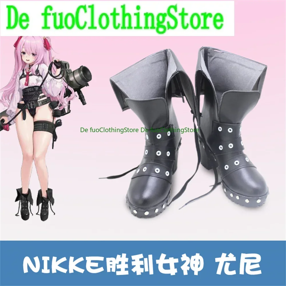 

NIKKE nikke yuni Cosplay Shoes Boots Game Anime Halloween Christmas DefuoClothing Shoes Store