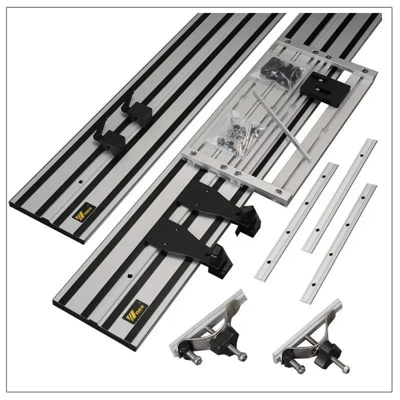 New 2X1.4M Circular  Guide Rails Tracks + Universal Base for Circular  Track Plunge  Woodworking