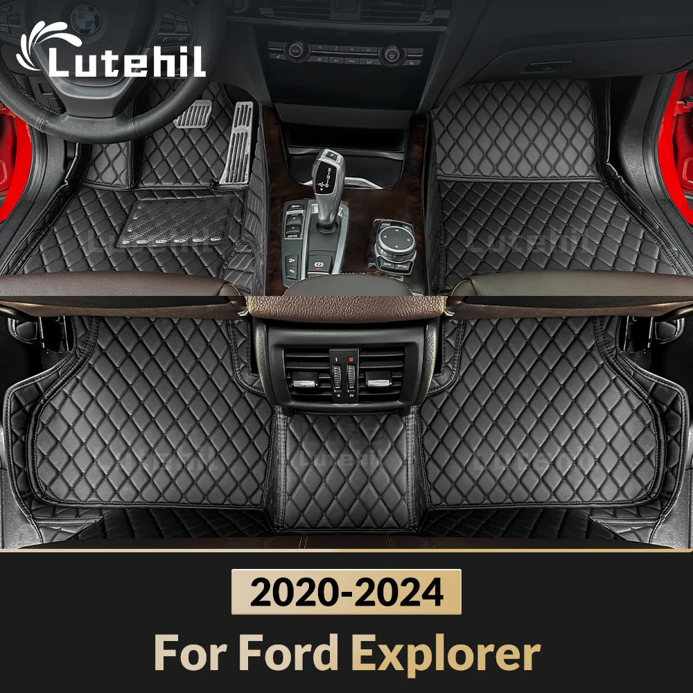 

For Ford Explorer 2020-2024 2023 2022 2021 Custom Car Floor Mat Automobile Carpet Cover Interior Accessories Protective