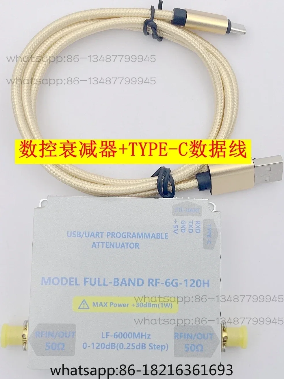 

Sensitivity measurement of LF-6GHZ-120DB bidirectional RF CNC attenuator module