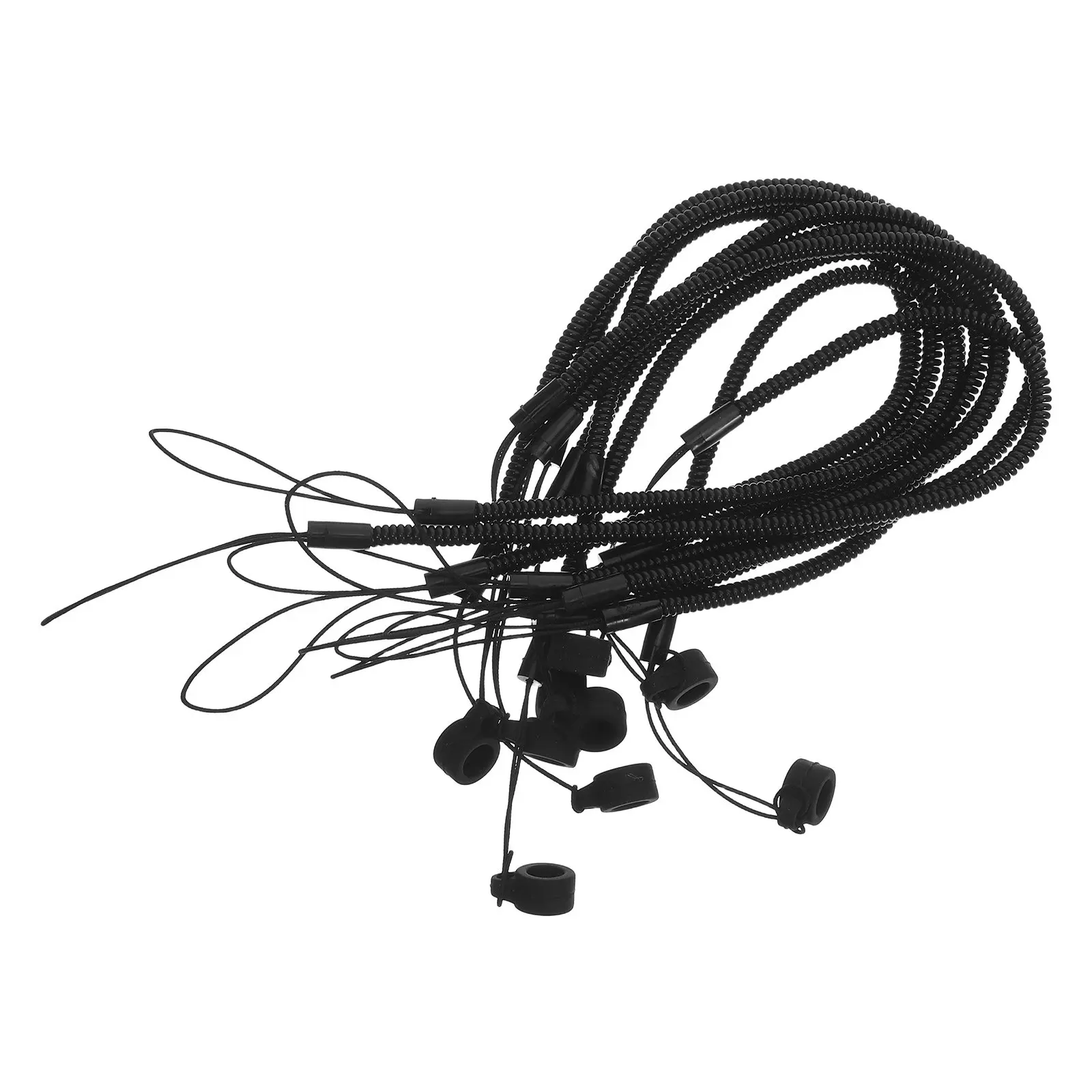10Pcs Anti Loss Lanyards Elastic Spiral Tether 30Cm Portable Stylus Holder for Tablet Pencil Office Study Classroom