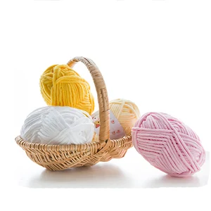 خيوط مخملية سميكة للحياكة ، خيوط شنيل ناعمة ، خيط صوف للوشاح والقبعة ، محبوك يدويا ، DIY ، 50 جرام ، 2 قطعة أفضل 8 زوج من خطوط المبيعات أميجورومي - رقم 4