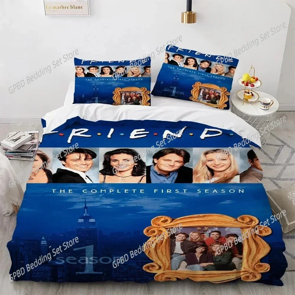

Friends TV Show Comfortable Duvet Quilt Cover Pillowcase Bedding Set Children Bedroom Decoration Home Textile