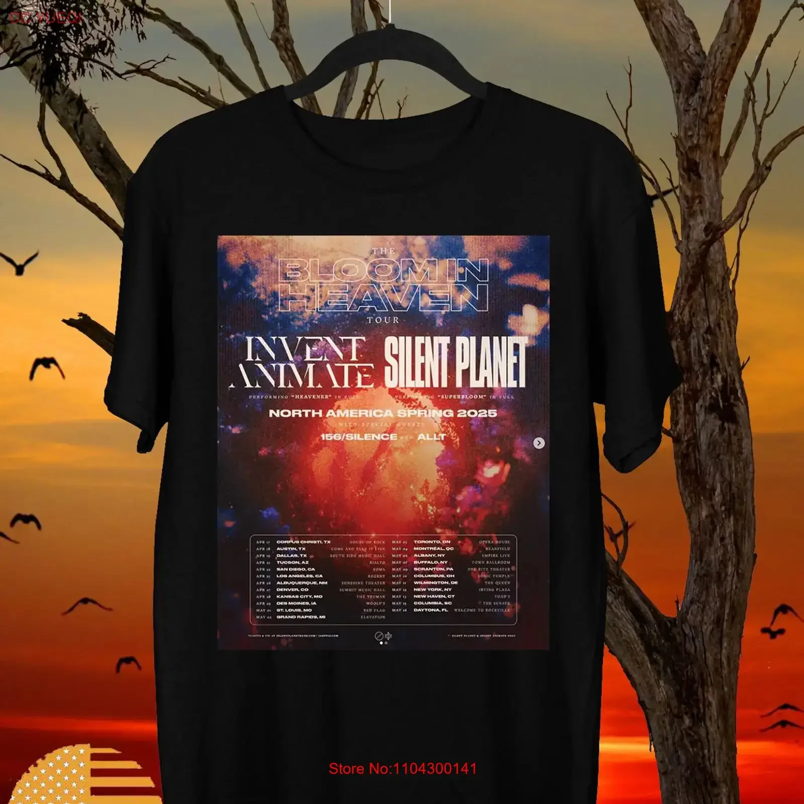 Bloom In Heaven Tour Invent Animate band T Shirt Full Size S 5XL vintage Washed Versatile streetwear Soft Stretched fashion