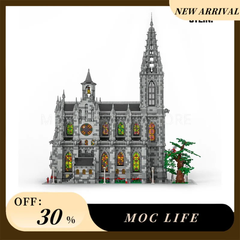 [22023PCS] Cattedrale MOC personalizzata Blocchi di costruzione creativi Set STEM Giocattoli educativi Kit modello di costruzione fai da te Regali di compleanno