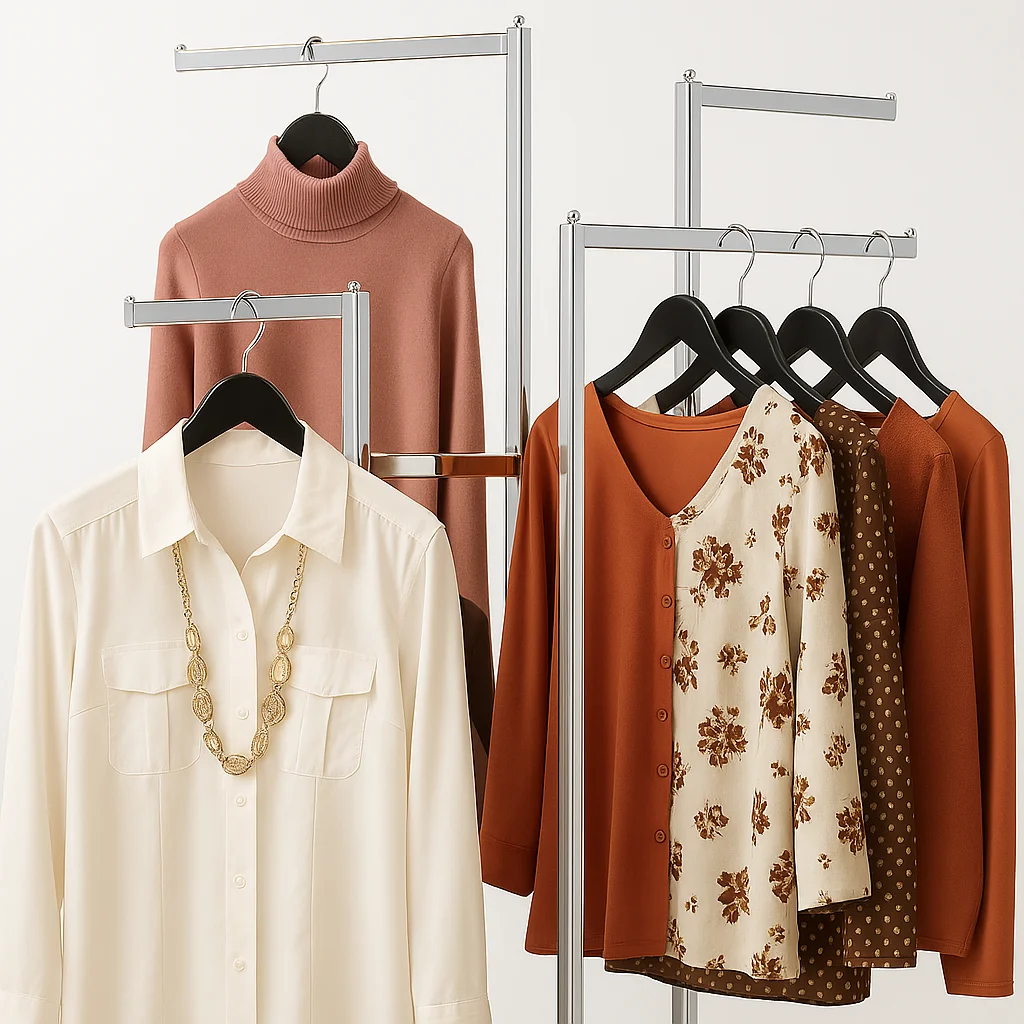 أجهزة خزانة ملابس فولاذية قابلة للتعديل بأربعة أذرع ذات سعة عالية، تصميم وظيفي قابل للإزالة