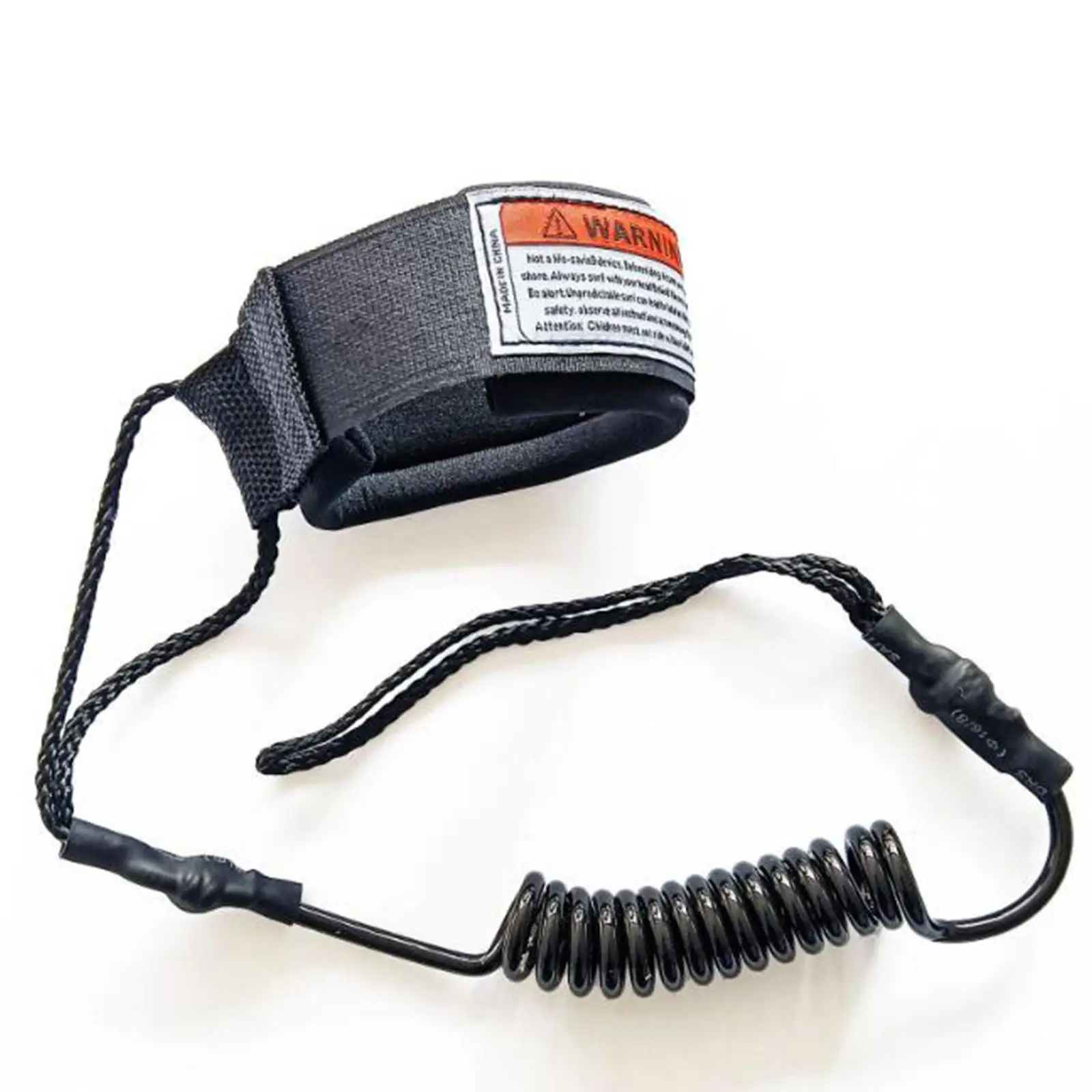 Coiled Surfboard Leash Durable Elastic Wrist Arm Strap Paddle Board Safety Rope for Water Sports Equipment