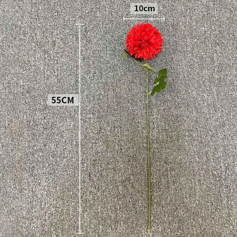 

10pc White Pink Big Ball Chrysanthemum Ping Pong Chrysanthemum Blue Yellow Dandelion Wedding Wedding Hall Decoration Props Onion