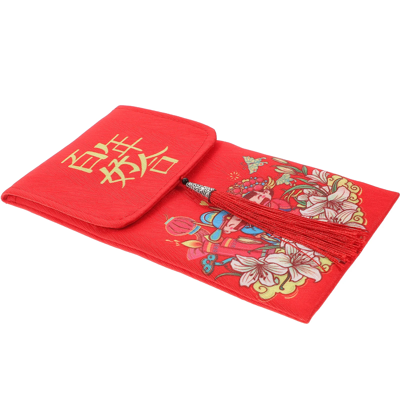 

H made Illustration Red Envelopes Elegant Fabric Hong Bao Wedding Favors Chinese Style Money Packet Retro Charm