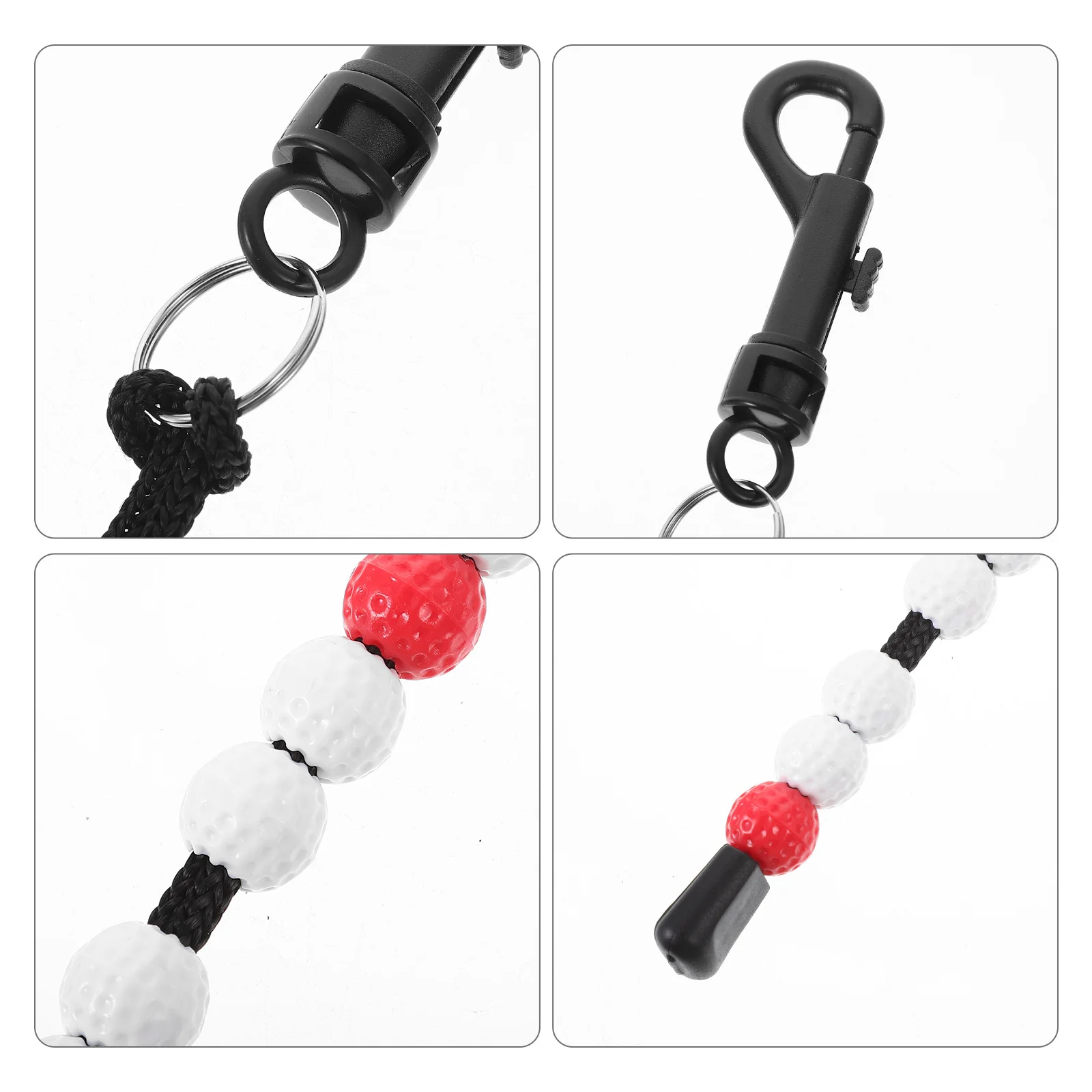 

2Pcs Golf Stroke Counter Beaded Scoring Keeper Lightweight Portable Golfing Accessories Outdoor Golf Counters Golfing Supplies