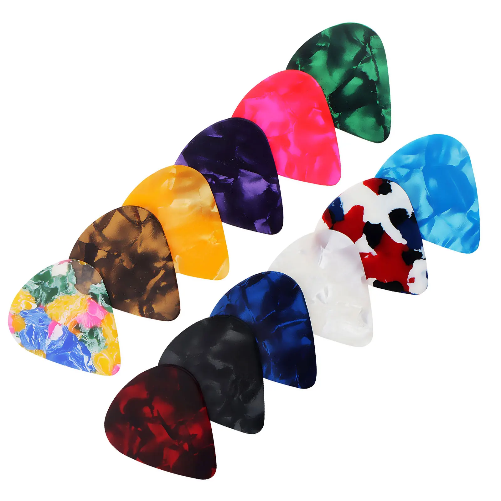 1pc Colorful Guitar Picks Multi ABS Plectrum Plucked String Instrument Accessories Tool for Acoustic Electric Guitar Bass Lovers