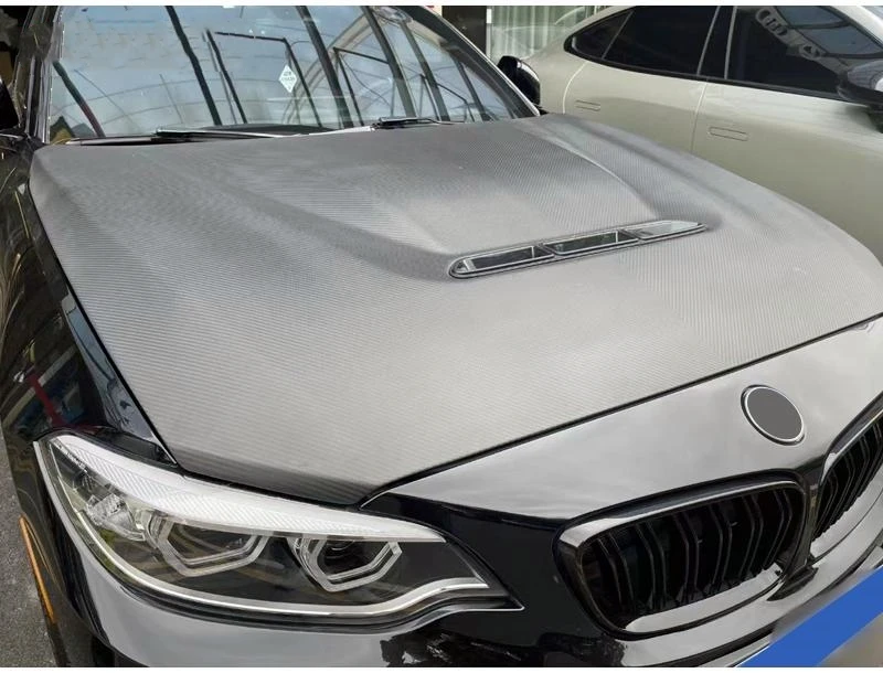 คาร์บอนสําหรับ BMW M2/F87 F22 F20 CS สไตล์ 2014 + ฝาครอบเครื่องยนต์คาร์บอนไฟเบอร์รถ Hood Bonnet ฝาครอบ