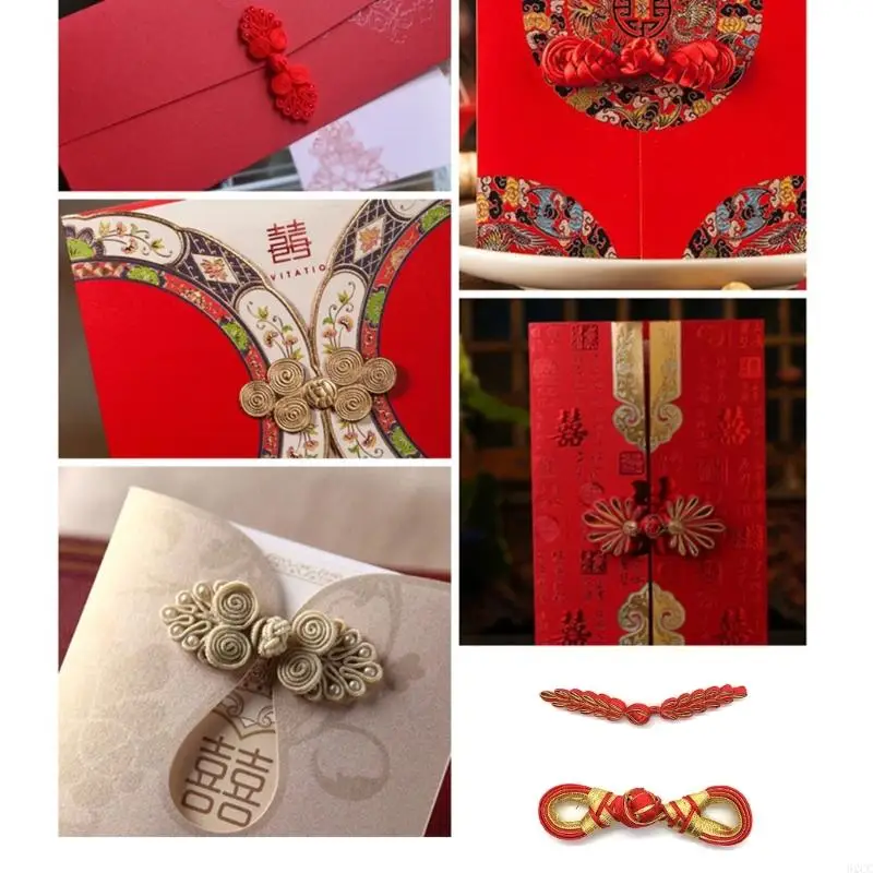 Bouton à nœud chinois 62CC, boutons Cheongsam, attache à nœud, costume boîte-cadeau d'invitation, bricolage, artisanat,