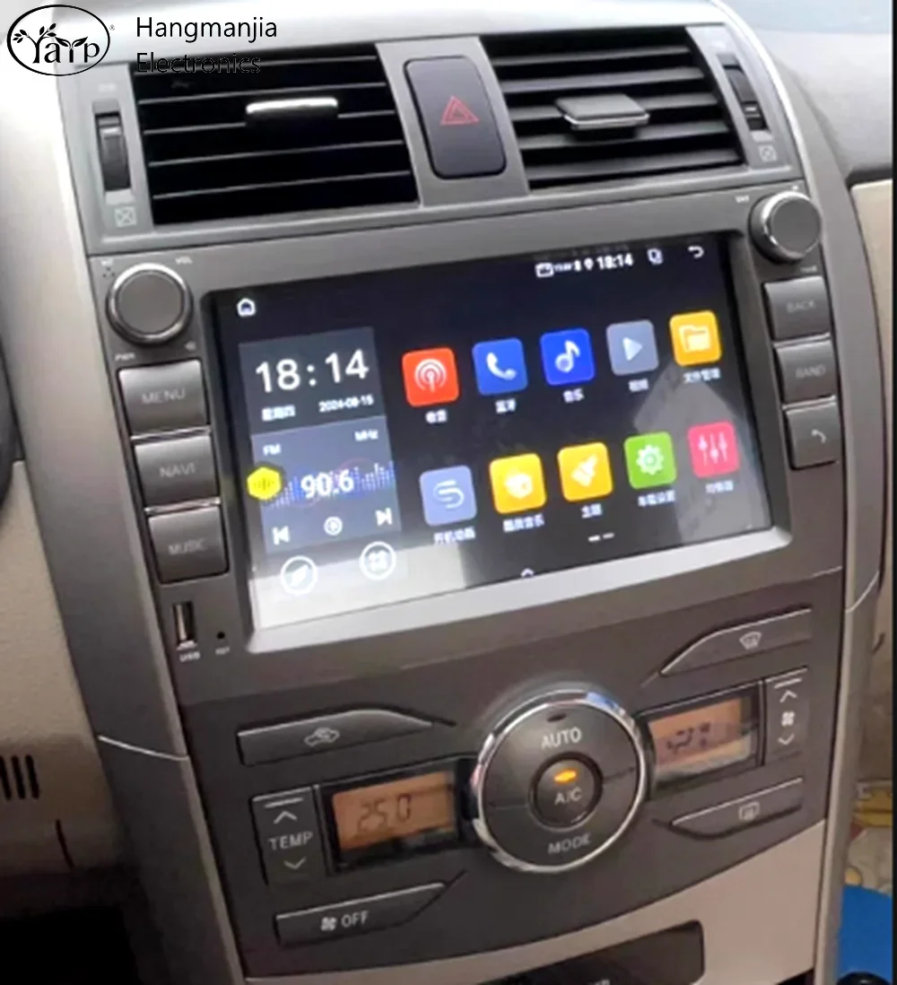 Hangmanjia-Autoradio Android Auto, Carplay, Navigation GPS, 2Din, Limitation de la voiture, Toyota Auris E150, CorTrust2006-2012