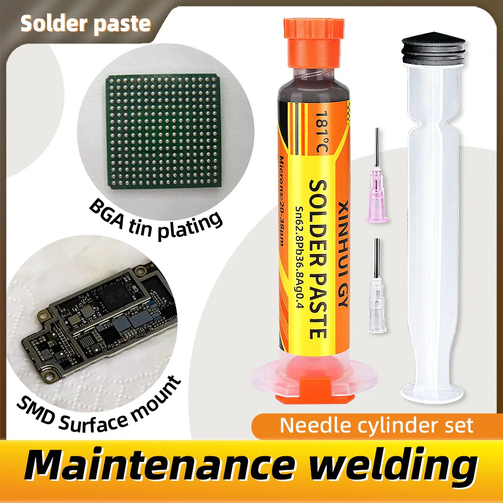Suhu Sedang 181 ℃   Pasta Solder Mengandung Perak