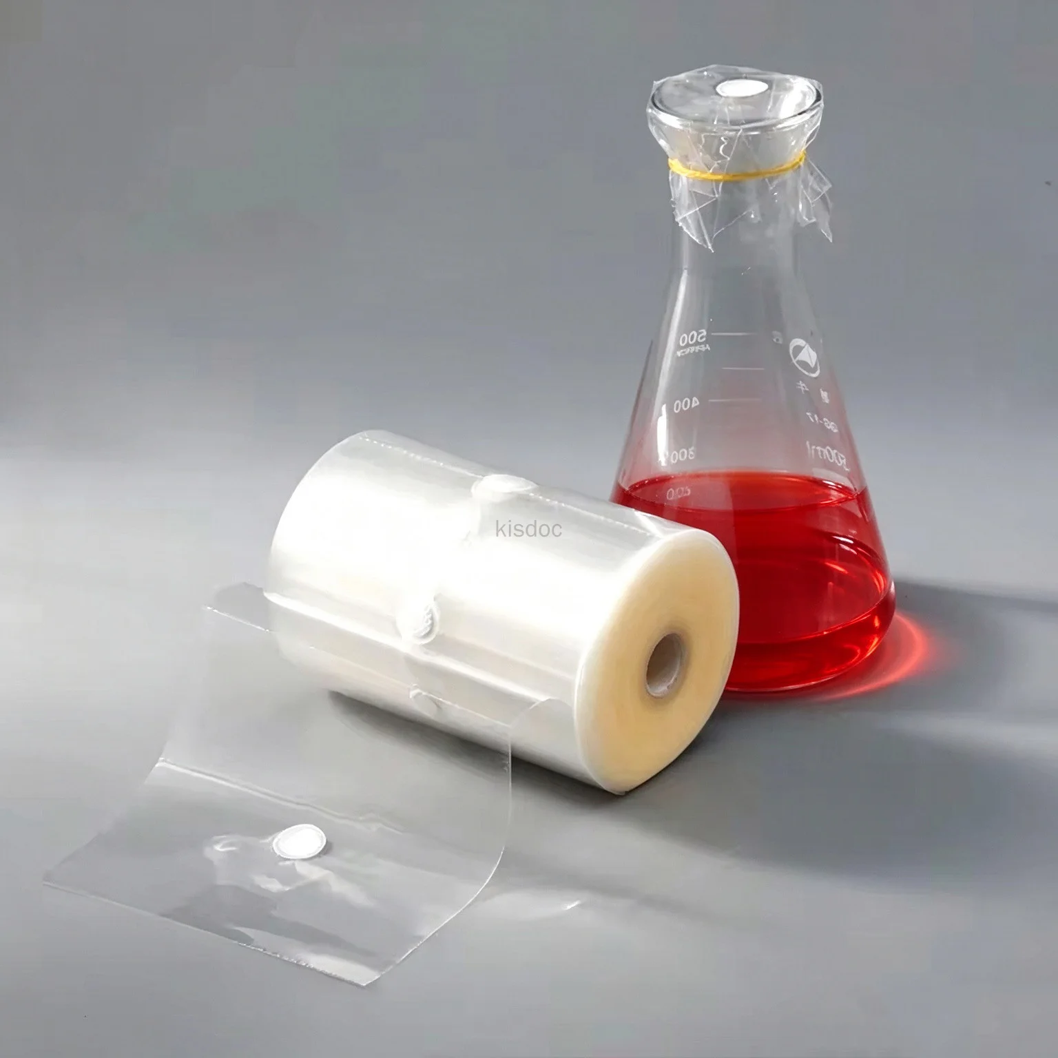 Bkmam Laboratory Erlenmeyer Flask Sealing Film, High Temperature Resistant Sterile Membrane, 500 Sheets/Box