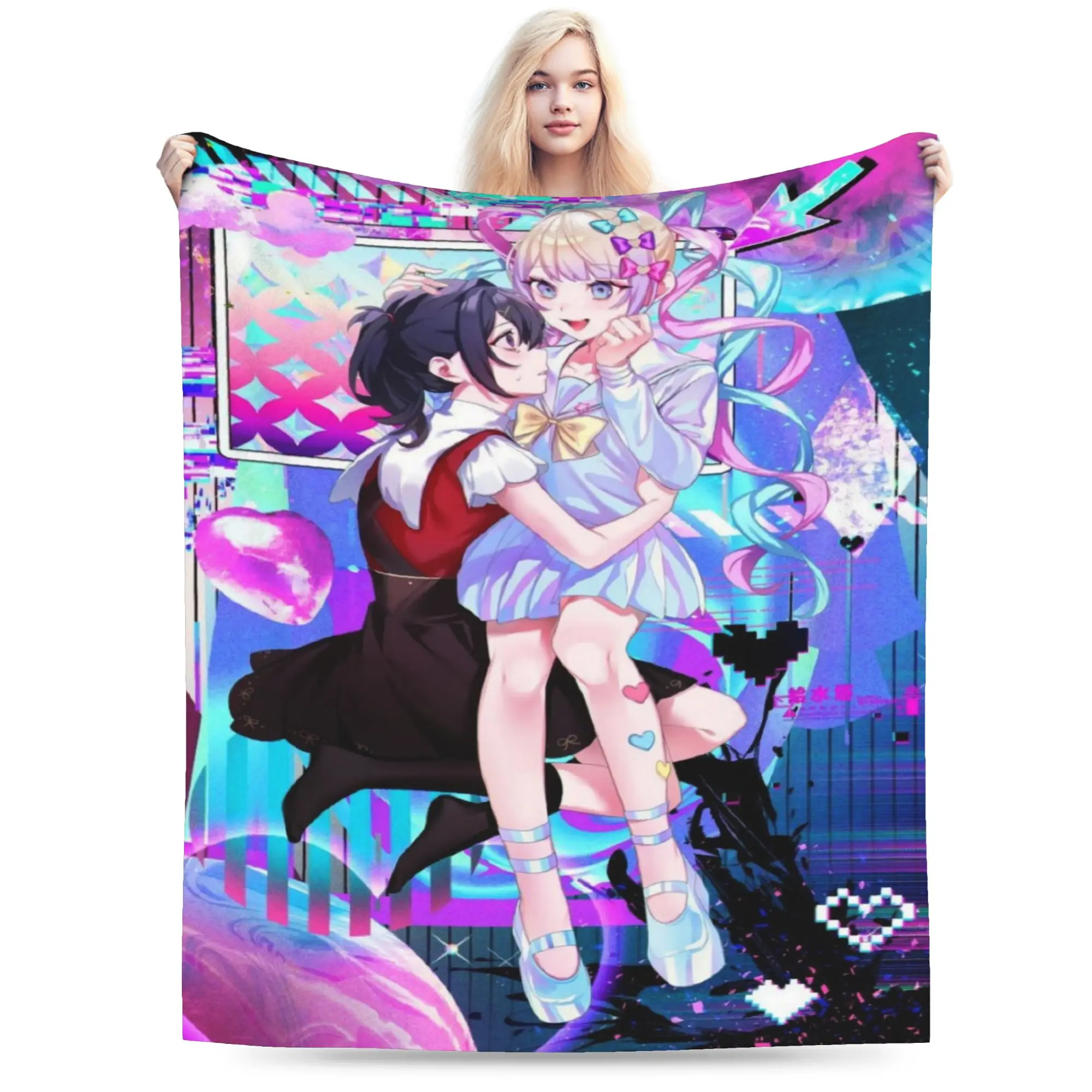 Stylish Needy Girl Streamer Overload Blankets Super Soft Coral Fleece Plush  Relax Throw Blanket Machine Washable