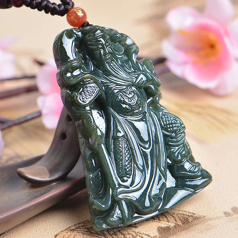 

Hetian Yuguan Gong Domineering Pendant, The Same for Men and Women