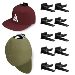 5/8pcs Adhesive Hat Hooks for Wall Hat Rack Hat Holder Organizer No Drilling Hat Holder Strong Hold Hat Hangers for Door