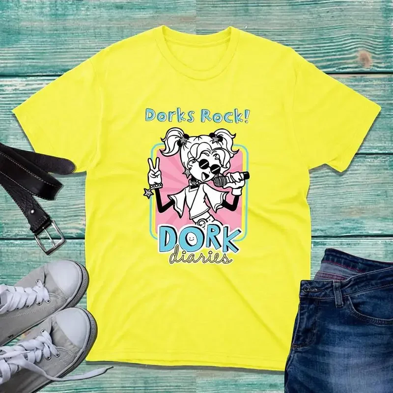 World Book Day Dorks Rock T Shirt Dork Diaries Protagonist Writers Books Top