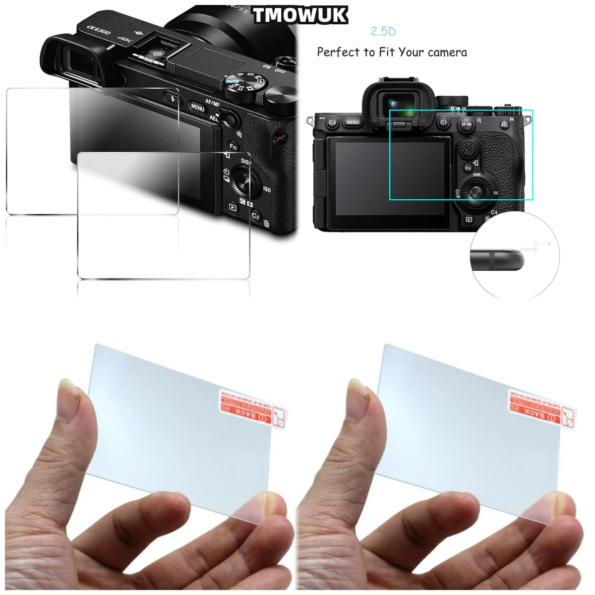 

For A7RII A7RIII A7R4 A7R4A A7SMII A7RMII A7MII A7MIII - High Clarity LCD Film Shield, Scratch Resistant