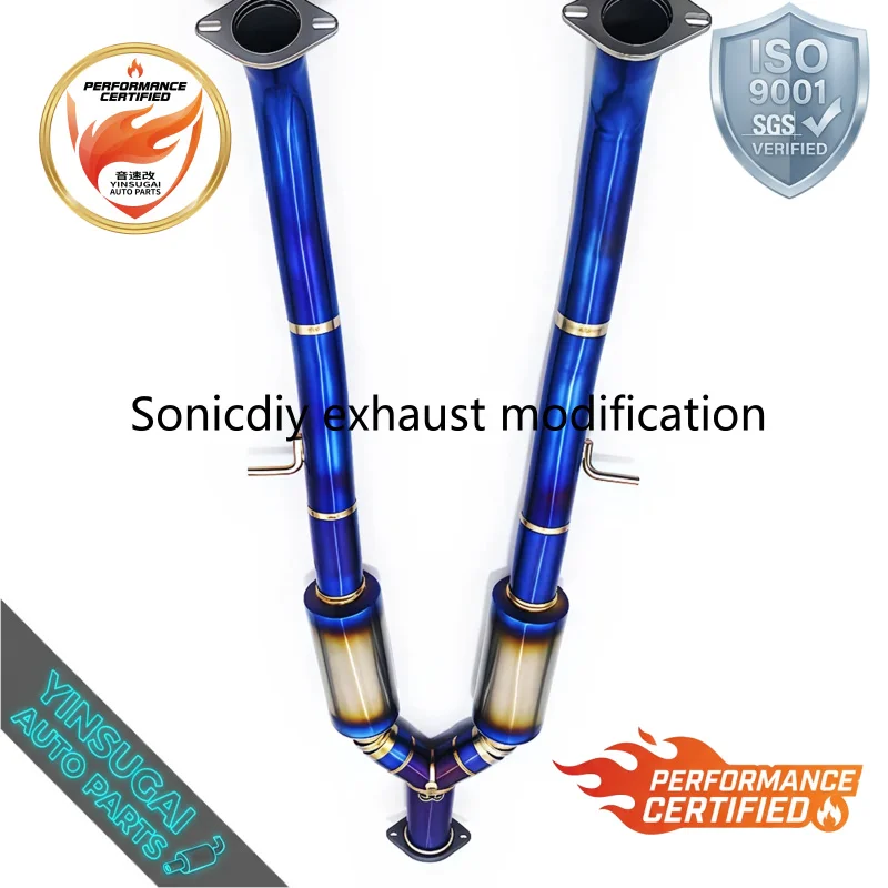 Cuski High Performance Titanium Lightweight Sound Catback Exhaust for Infiniti G37 Coupe V36 VQ37VHR 3.7L 2010-2021